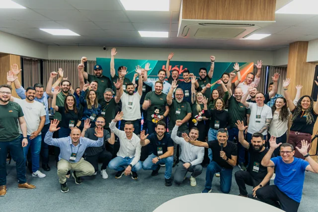 Participantes do HOK reunidos em um encontro do ecossistema
